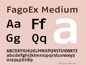 FagoEx Medium 001.000 Font Sample