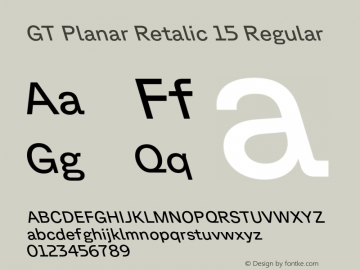 GT Planar Retalic 15 Regular Version 2.001;FEAKit 1.0图片样张