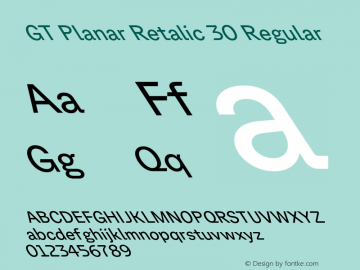 GT Planar Retalic 30 Regular Version 2.001;FEAKit 1.0图片样张