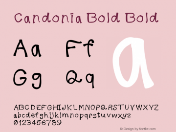 Candonia Bold Version 001.000图片样张