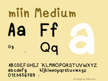miin Version 001.000图片样张