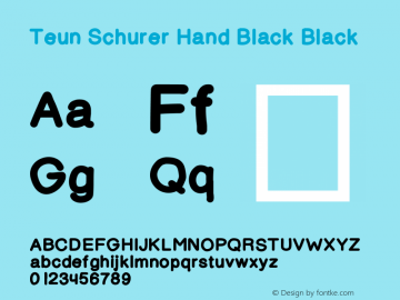 Teun Schurer Hand Black Version 001.000图片样张