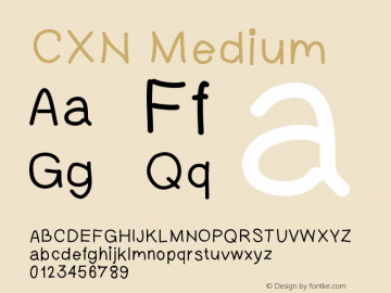 CXN Version 001.000图片样张