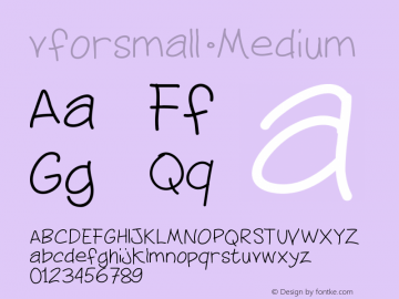 vforsmall Version 001.000图片样张