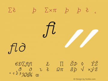 Elementa Expert Italic 001.000图片样张