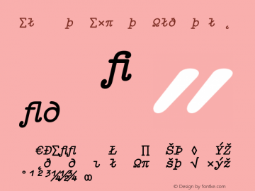 Elementa Expert Bold Italic 001.000 Font Sample