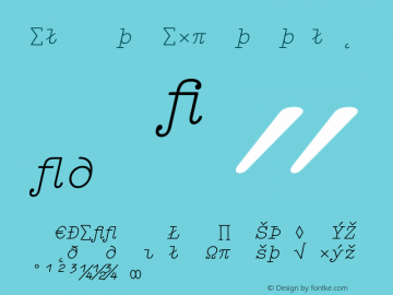Elementa Expert Italic 001.000 Font Sample