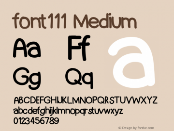 font111 Version 001.000图片样张