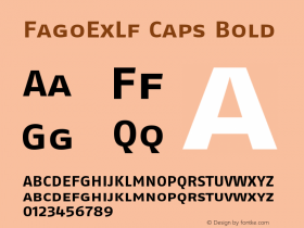 FagoExLf Caps Bold 001.000 Font Sample