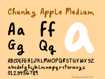 Chunky Apple Version 001.000图片样张