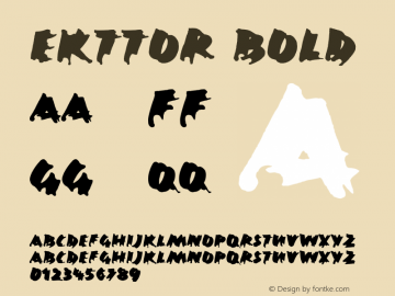 Ekttor Bold 001.000 Font Sample