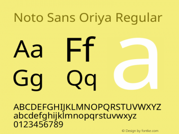 Noto Sans Oriya Regular Version 2.003图片样张