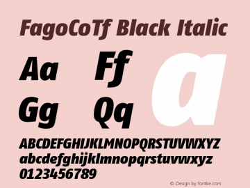 FagoCoTf Black Italic 001.000图片样张