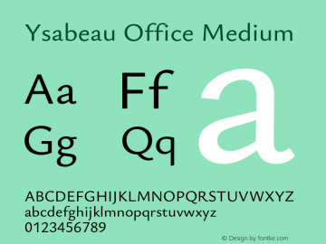 Ysabeau Office Medium Version 1.003;Glyphs 3.1.1 (3139)图片样张
