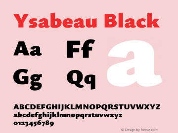 Ysabeau Black Version 1.003图片样张