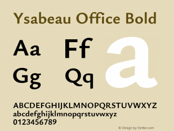 Ysabeau Office Bold Version 1.003图片样张