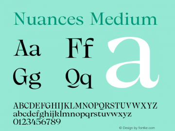 Nuances-Medium Version 1.001图片样张