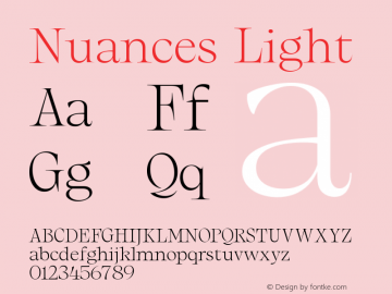 Nuances Light Version 1.001图片样张