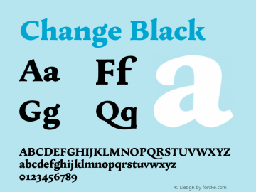 Change Black Version 2.000;hotconv 1.0.109;makeotfexe 2.5.65596图片样张
