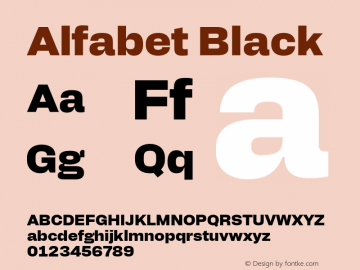 Alfabet Black Version 2.000;hotconv 1.0.109;makeotfexe 2.5.65596图片样张