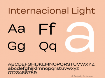 Internacional Light Version 1.000 | FøM Fix图片样张