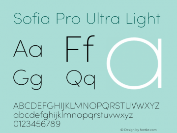 Sofia Pro Ultra Light Version 4.002图片样张