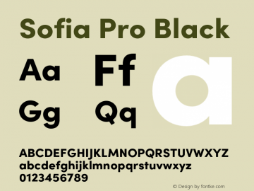 Sofia Pro Black Version 4.002 | FøM Fix图片样张