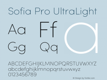 Sofia Pro UltraLight Version 4.002 | FøM Fix图片样张