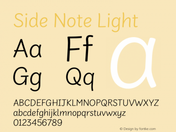 Side Note Light Version 1.001图片样张