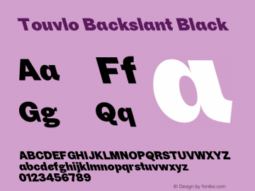 Touvlo Backslant Black Version 1.00图片样张