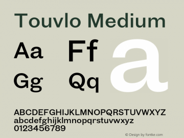 Touvlo Medium Version 1.00图片样张