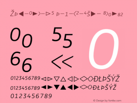 Zwo-Alt-LF w-1-SC-Exp- Italic 4.313 Font Sample