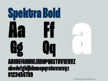 Spektra Bold Version 2.000图片样张