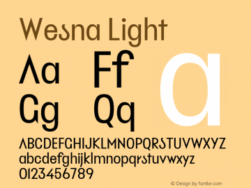 Wesna Light Version 1.000图片样张