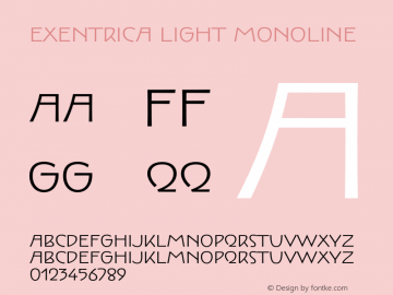 Exentrica Light Monoline Version 1.001;FEAKit 1.0图片样张