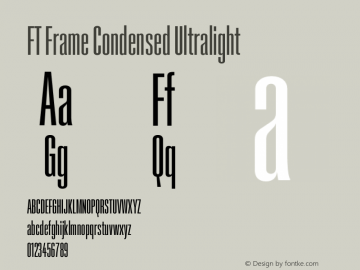 FT Frame Condensed Ultralight Version 1.000;FEAKit 1.0图片样张