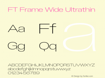FT Frame Wide Ultrathin Version 1.000;FEAKit 1.0图片样张