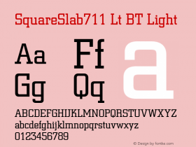 SquareSlab711 Lt BT Light mfgpctt-v4.4 Dec 29 1998图片样张