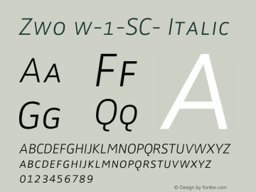 Zwo w-1-SC- Italic 4.313图片样张