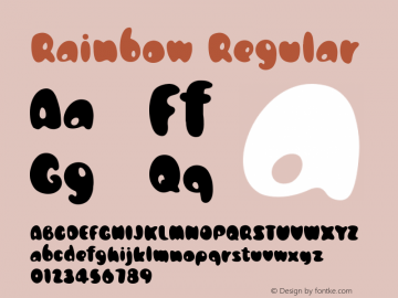 Rainbow Version 1.001;Fontself Maker 3.5.1图片样张