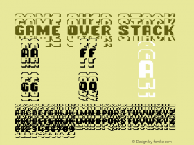 Game Over Stack Version 1.002;Fontself Maker 3.5.7图片样张