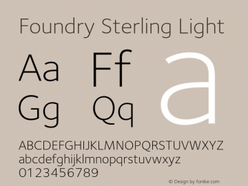 Foundry Sterling Light Version 1.005图片样张