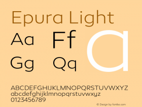 Epura Light Version 1.005;PS 001.005;hotconv 1.0.88;makeotf.lib2.5.64775图片样张