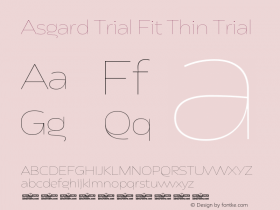 Asgard Trial Fit Thin Trial Version 2.003图片样张