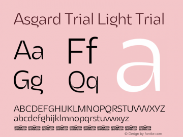 Asgard Trial Light Trial Version 2.003图片样张