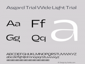 Asgard Trial Wide Light Trial Version 2.003图片样张