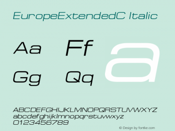 EuropeExtendedC-Italic 001.001图片样张