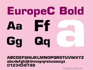 EuropeC-Bold 004.001图片样张
