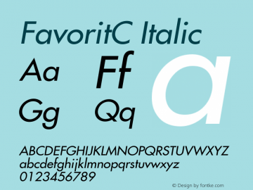 FavoritC-Italic 001.000图片样张