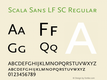 Scala Sans LF SC Regular 001.000图片样张
